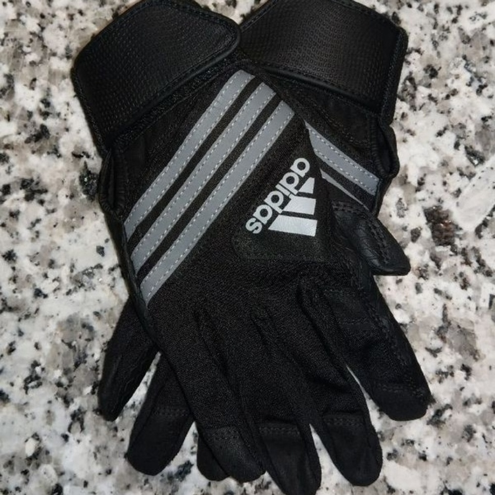 Adidas Youth Triple Stripe Batting Gloves (Size: M